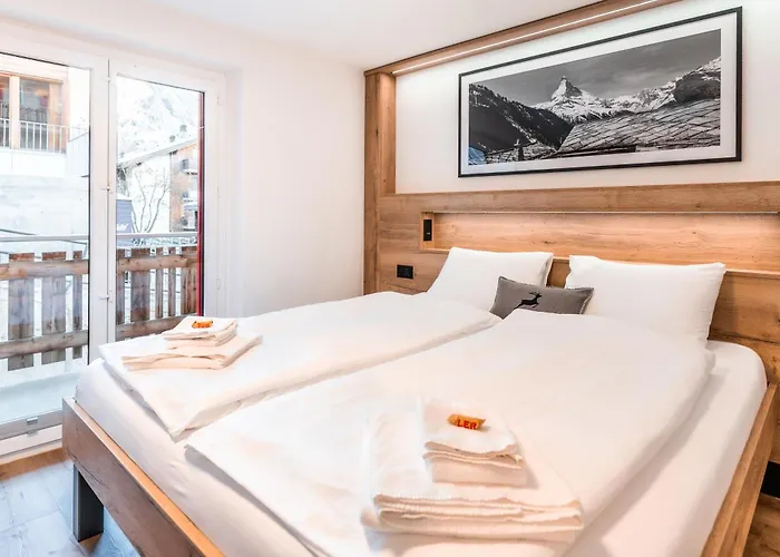 Enzian - Matterhorn Sicht Bei Der Bergbahn Inspiringplaceszermatt Apartment