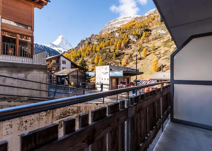 Enzian - Matterhorn Sicht Bei Der Bergbahn Inspiringplaceszermatt Apartment *